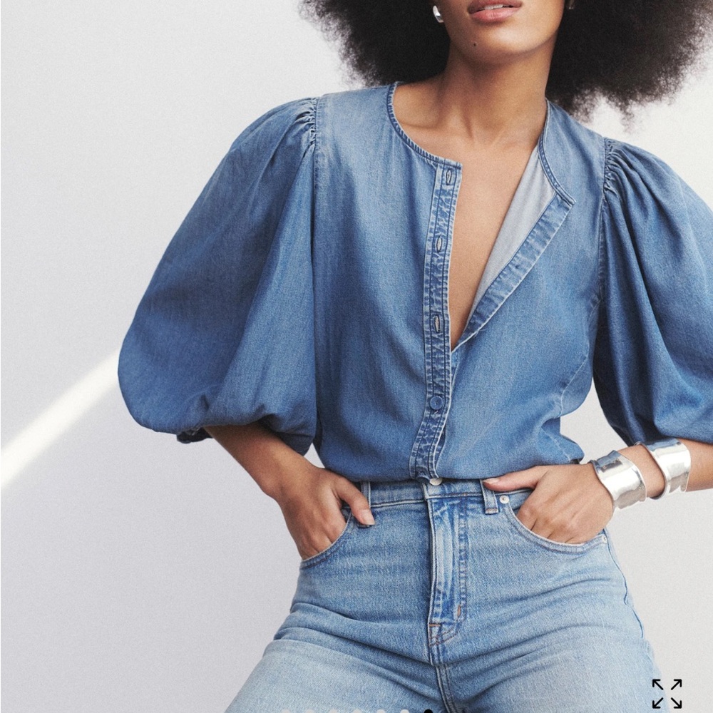 Madewell chambray top